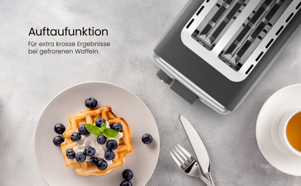 Тостер Chefman з 2-ма слотами, 7 ступенів підсмажування, знімний піддон для крихт, для товстого хліба та багелів, розморожування, зупинка, функція грилю – чорний