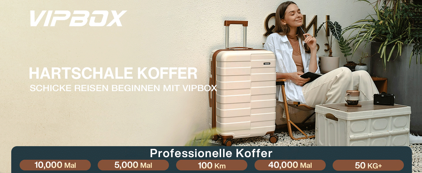 Чемодан VIPbox з жорсткою обшивкою, великий (75 см), розширюваний, легкий, з полікарбонату, з TSA замком, білий, M+XL (55+75 см)