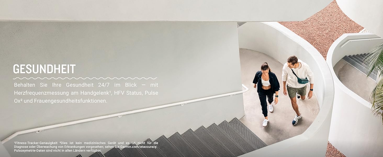 Розумний годинник Garmin vívoactive 6 42mm - фітнес-трекер з AMOLED-дисплеєм, до 11 днів роботи від акумулятора, 80+ спортивних функцій, моніторинг здоров'я, сповіщення та Garmin Pay (чорний/сірий)