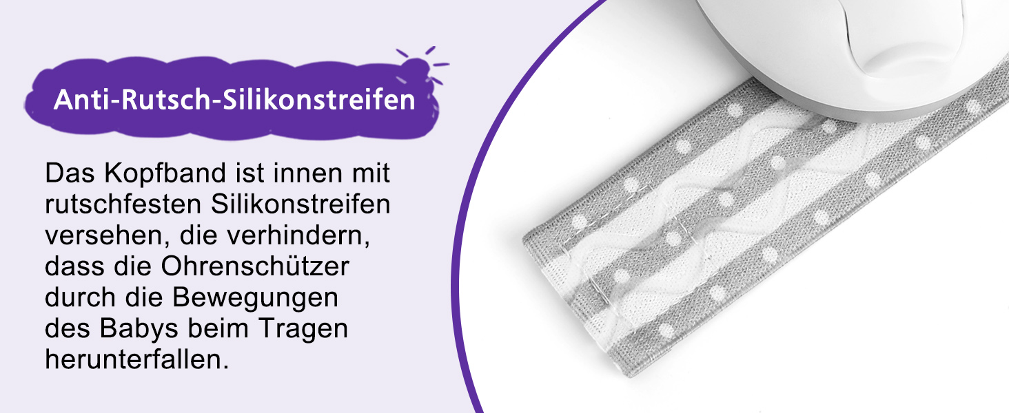 Навушники для захисту від шуму для малюків 0-2 роки (сірі)