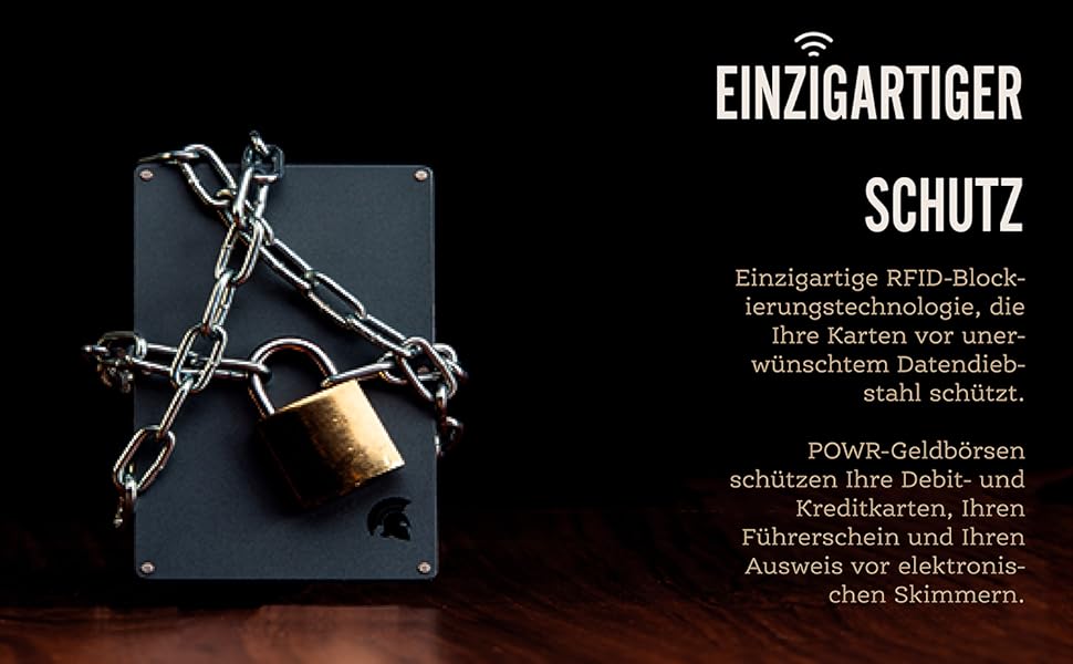 Чоловічий металевий картхолдер POWR Wallet з відділенням для монет. Мінімалістичний картхолдер для чоловіків з титану