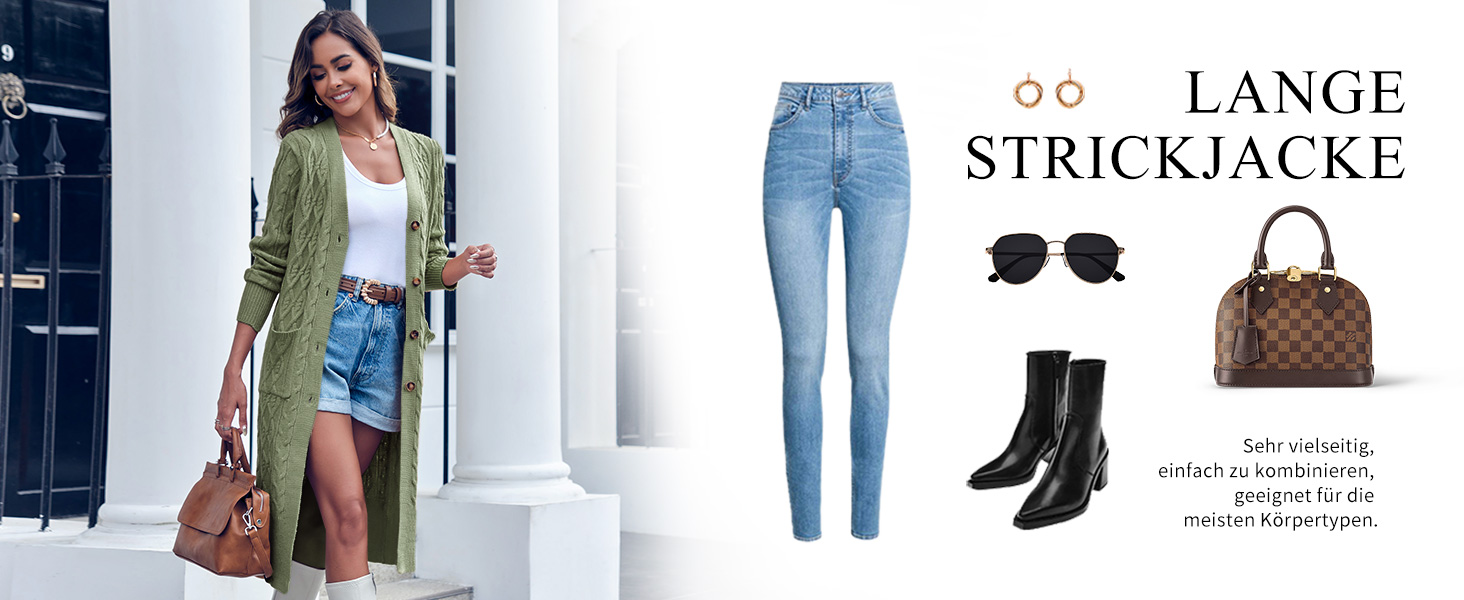 Жіноча в'язана жилетка Imily Bela з відкритим передом, довгим рукавом, візерунком коси та кишенями. Ідеальна на осінь-зиму. XL, бежевий колір