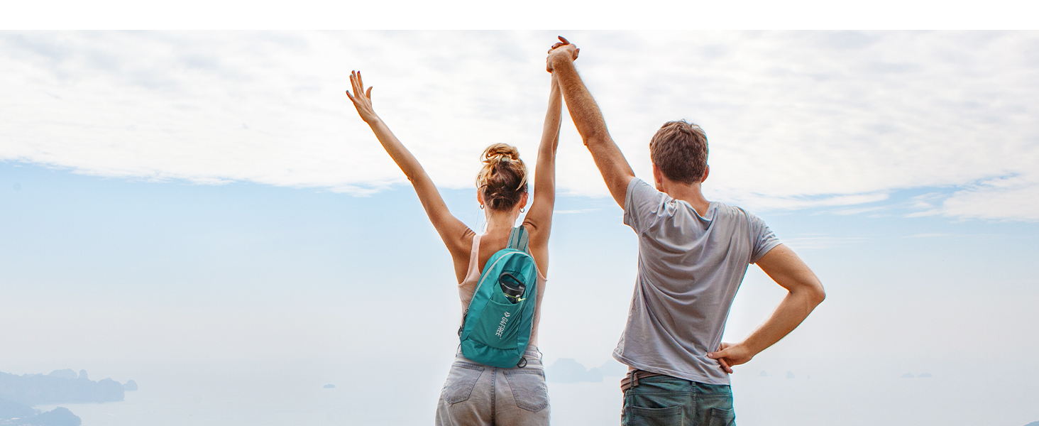 Сумка на плече G4Free з RFID-блокуванням, кросбоді рюкзак з передньою кишенею, для походів, щоденний рюкзак, нагрудна кишеня для жінок та чоловіків сірого кольору