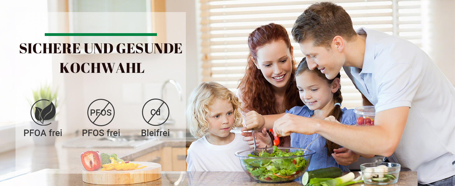 Набір каструль та сковорідок для індукційної плити: 12-ти частинний набір з гранітним антипригарним покриттям, без PFOA та PFOS, ідеальний для початківців та професійних кухарів (чорний)