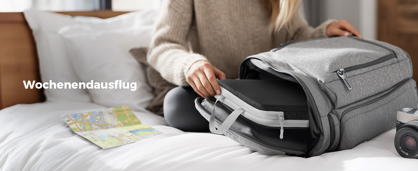 Органайзери для валізи - набір 8 шт. (Compression Packing Cubes), вологостійкий, для подорожей, чорний