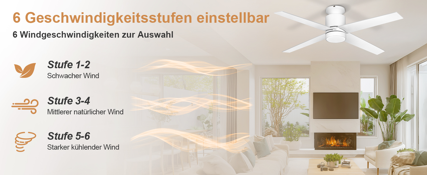 Стеляний вентилятор Ohniyou з підсвіткою та пультом дистанційного керування, 96,5 см (38 дюймів), з керуванням через додаток, тихий, з регулюванням яскравості, для спальні, тераси, внутрішнього та зовнішнього використання (білий, сучасний)