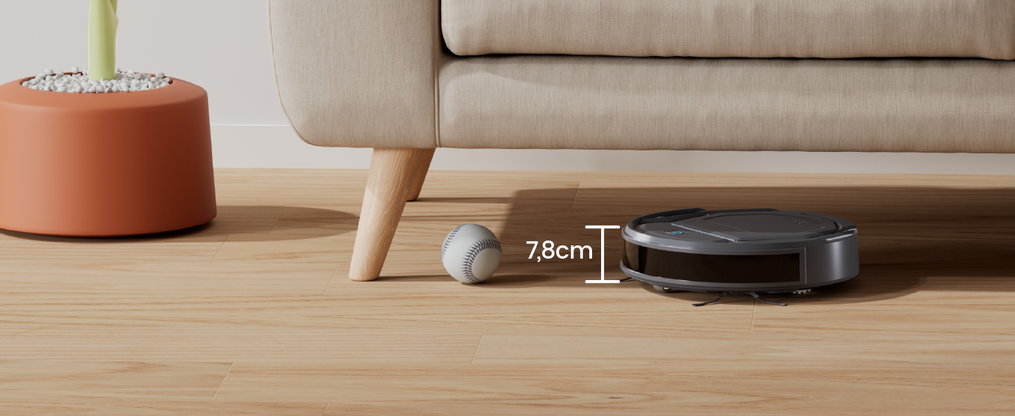 Робот-пилосос LEFANT M210PG з пультом дистанційного керування, 2200Pa, для шерсті тварин, з док-станцією, сумісний з Alexa та керуванням через APP, час роботи 120 хв