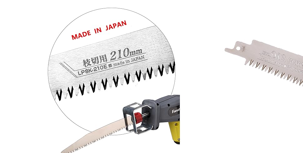 Акумуляторний телескопічний висоторіз FANZTOOL Blade-Tec з шабельною та ручною пилкою, довжина полотна 210 мм, до 4,7 м, легкий 1,5 кг, з акумулятором 20В