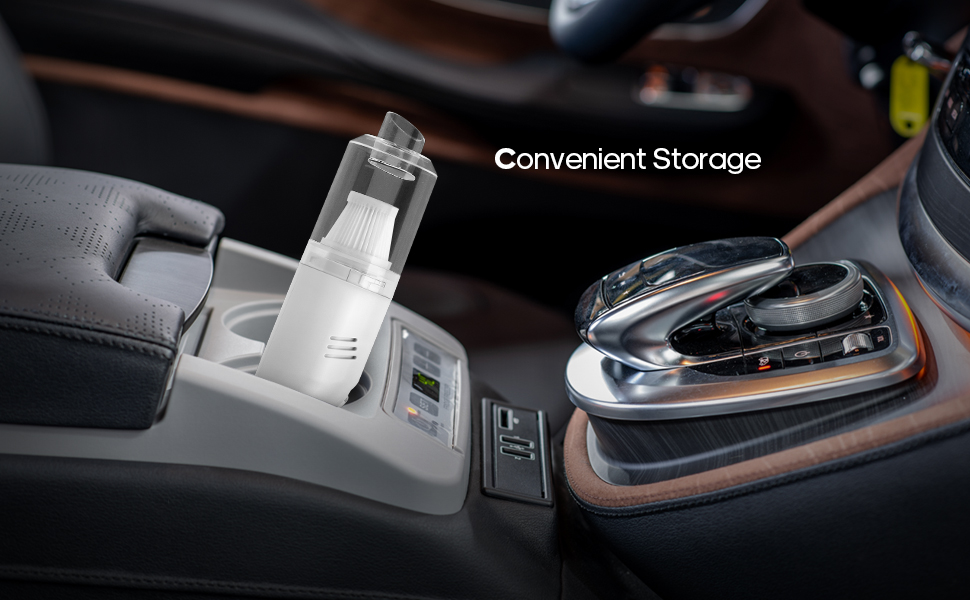 Акумуляторний портативний ручний пилосос Suloea, USB, для авто та дому, легкий, бездротовий, білий