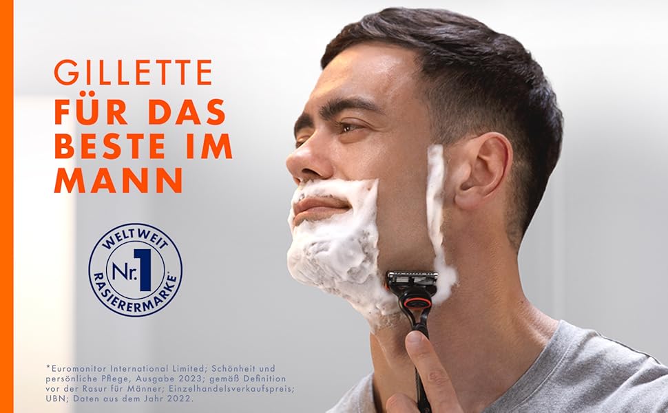 Бритва Gillette Fusion 5 для чоловіків, металевий станок для вологого гоління, чорний (бритва + 3 смінні леза + захисний ковпачок)