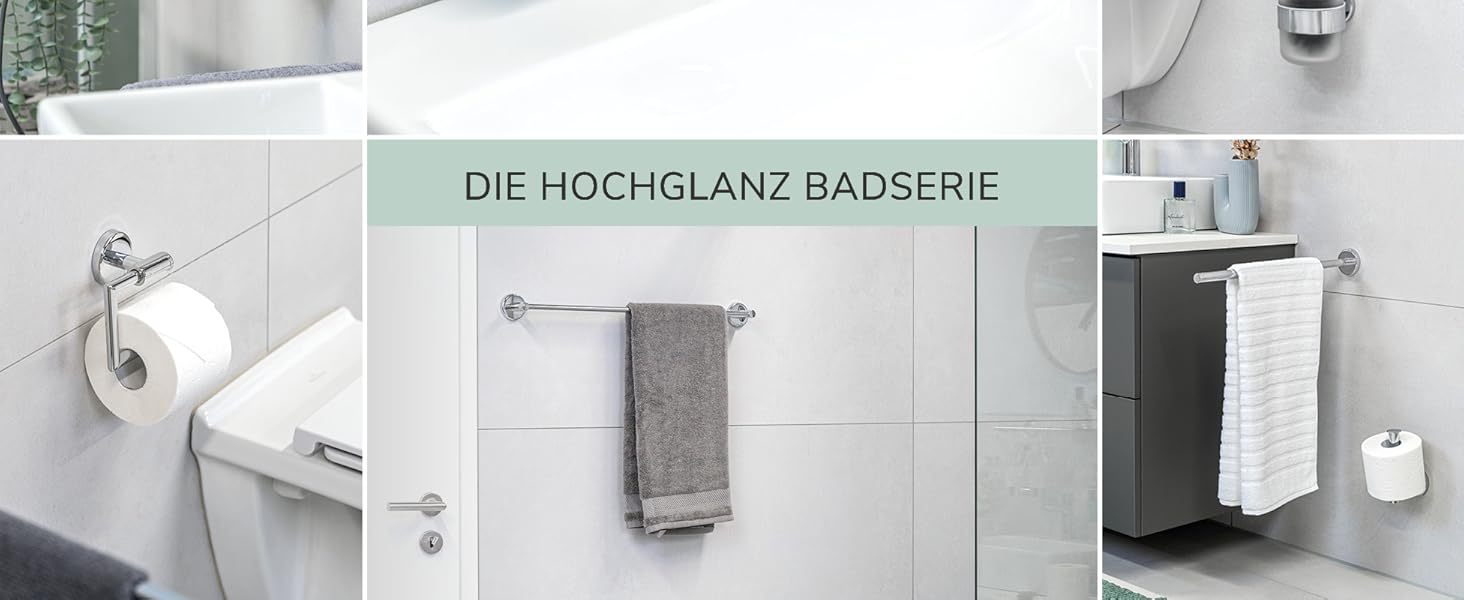 Тримач для мила Bremermann Lucente - скляний та нержавіючий, для ванної та душу, з можливістю кріплення на клей або свердління