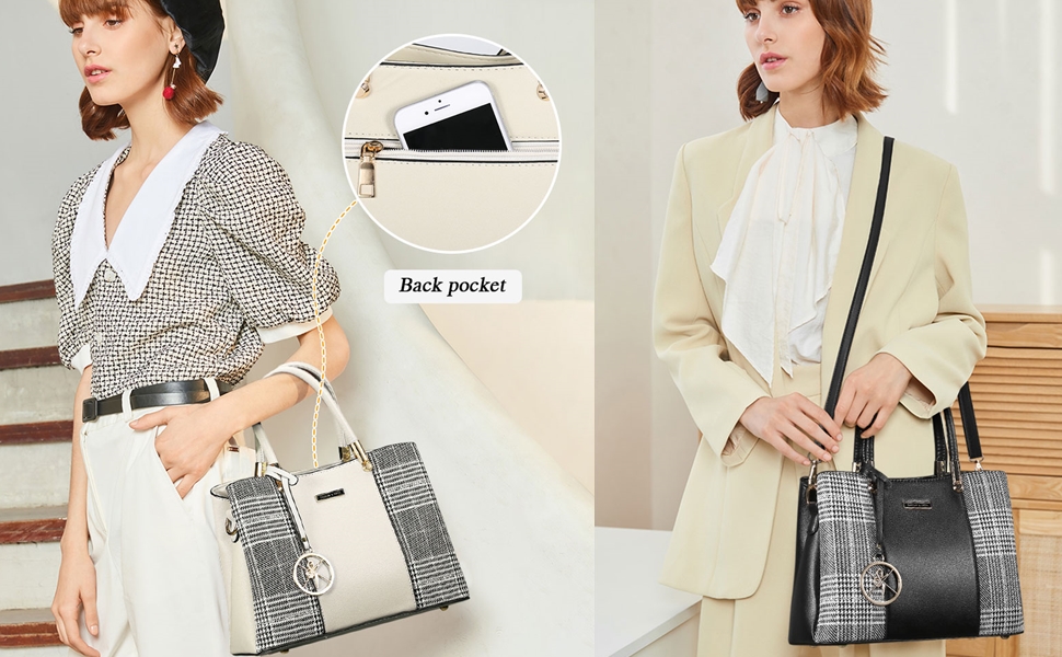 Жіноча сумка-шопер VINBAGGE з PU шкіри, чорна. Сумка через плече для офісу та на кожен день