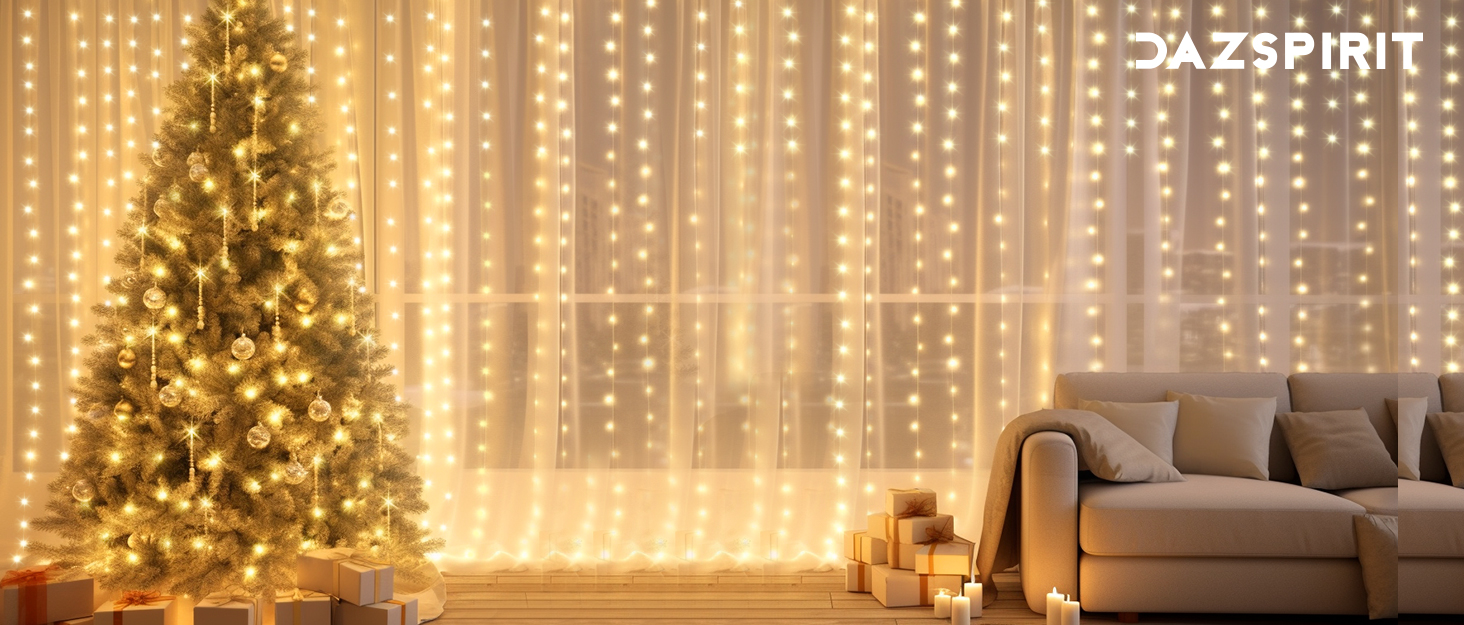 Льодогенератор 3Mx3M 300 LED, USB, з пультом та таймером, для декору приміщень, водонепроникний, білий