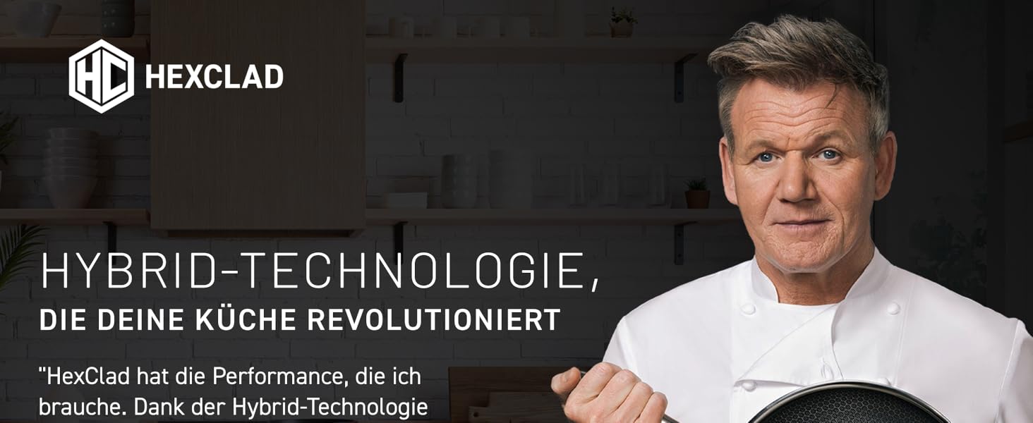 Сковорода HexClad Hybrid Ø 20 см – нержавіюча сталь з сотовою структурою, антипригарне покриття, для всіх плит (індукція), безпечна в духовці та посудомийній машині