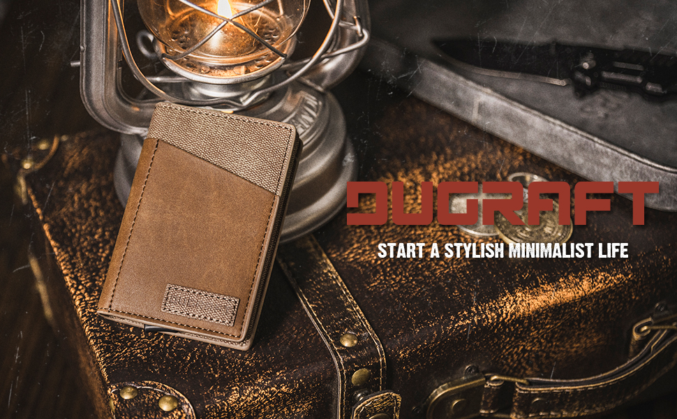 Кластинка для карток DUGRAFT з віконцем для посвідчення, з RFID-блокуванням, мінімалістична, для чоловіків, висувна, обложка для кредитних карток з алюмінію, для понад 10 карток, темно-синя