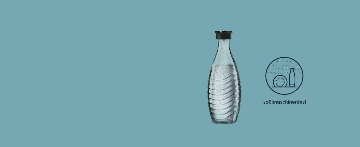 SodaStream Crystal 3.0: Газова вода вдома | Титан | 2 пляшки 0.8л + CO2 балон