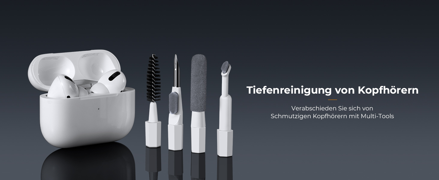 Набір для чищення електроніки K&F Concept 20-в-1: AirPods, клавіатури, ноутбуки, навушники, телефони, камери