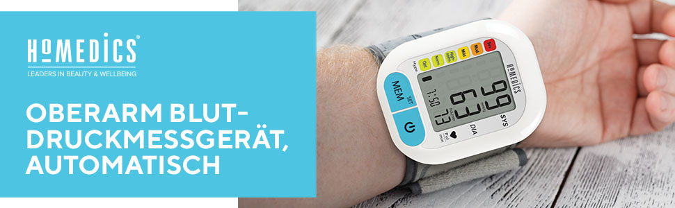 Тонометр House of Marley HoMedics Bluetooth з великим дисплеєм, 60 пам'яті та функцією попередження, вимірювання артеріального тиску та пульсу