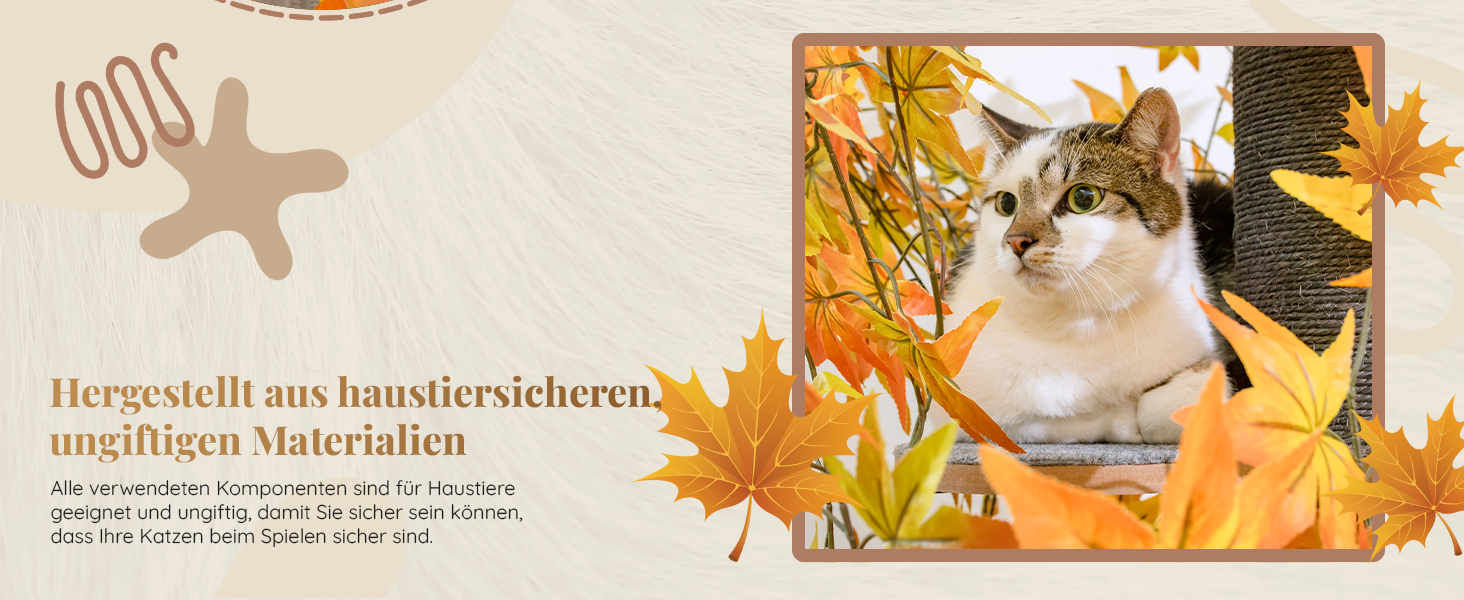 Дерево для котів Kratzbaum Natur - багатоярусне, з висувними елементами, 160 см, безпечні матеріали, патентована міцність