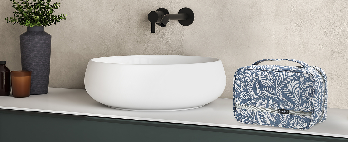 Чоловіча/Жіноча Туалетна Сумка для Подорожей з 4 Відсіками, Велика Місткість, Органайзер для Косметики, Чорний Колір