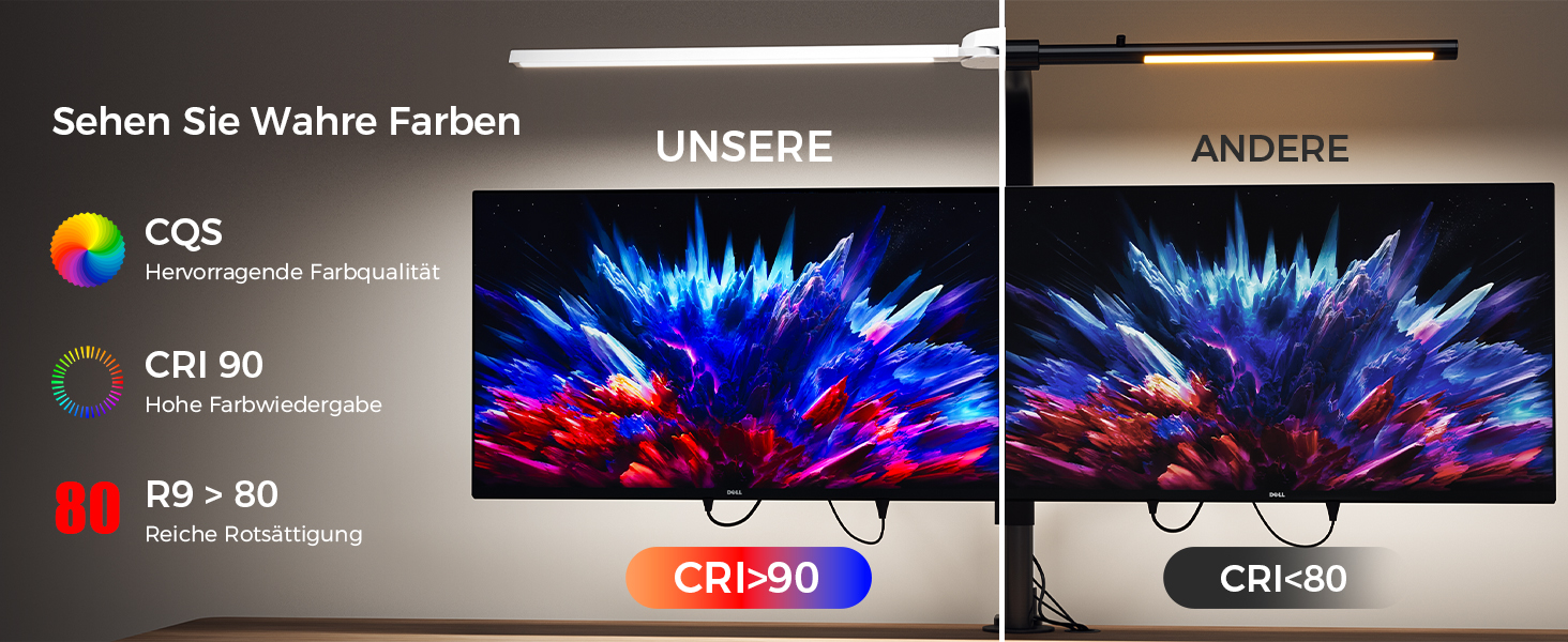 Світлодіодна настільна лампа з димером LED 24W, 1400LM, подвійний гнучкий винос, пульт, USB зарядка, білий колір T01