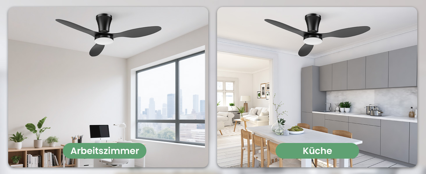 Стеляний вентилятор з підсвічуванням, тихий, 106 см. З пультом керування, 3 режими, регульоване LED-освітлення, 6 швидкостей для спальні/вітальні