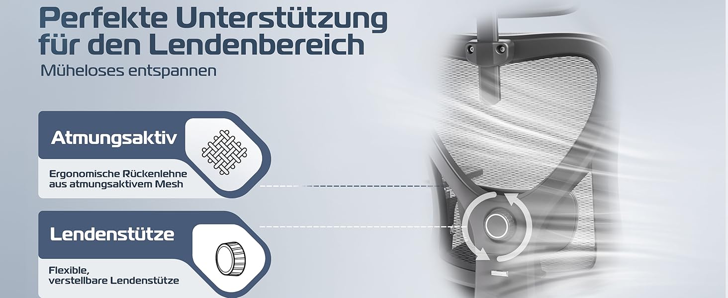 Ергономічне крісло CleverSeat для офісу та дому | Комп'ютерне крісло з регулюванням | Чорний офісний стілець 150 кг