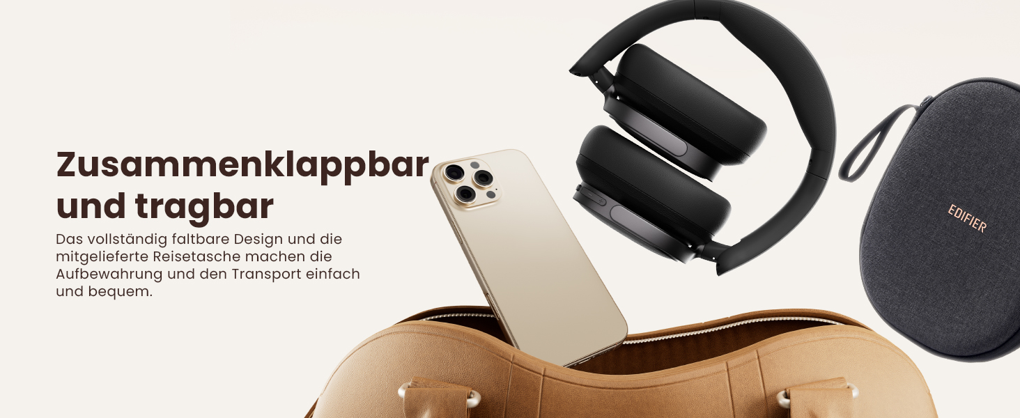 Навушники бездротові Edifier ES850NB з шумозаглушенням, Hi-Res Audio, Bluetooth 5.4, чорні