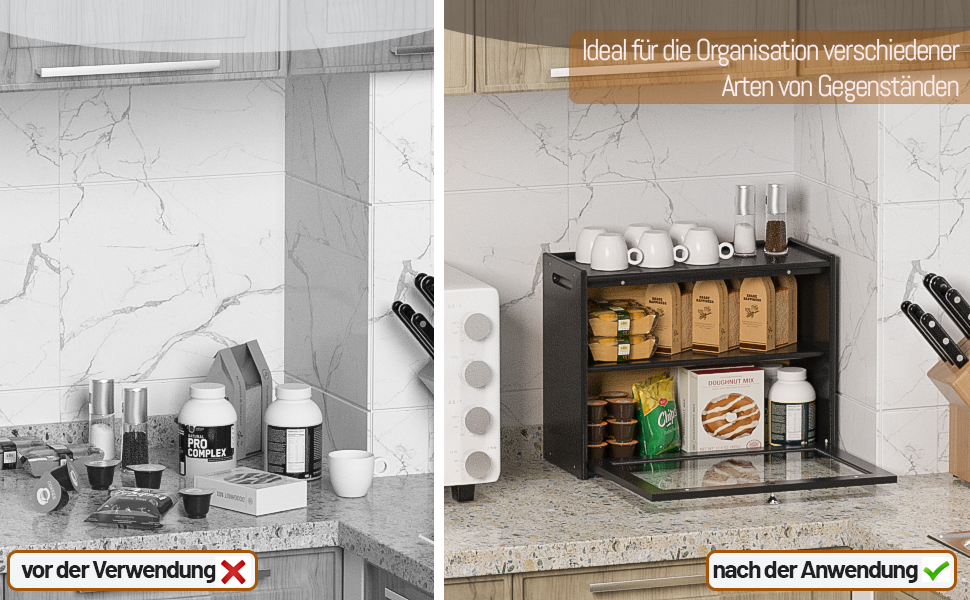 Бротокса Bambus: Бротокса для зберігання хліба з вентиляцією, 2 полиці та велике оглядове вікно, дерев'яний контейнер для хліба, безпечний для харчових продуктів, легкий у догляді, чорний (HX-10336)