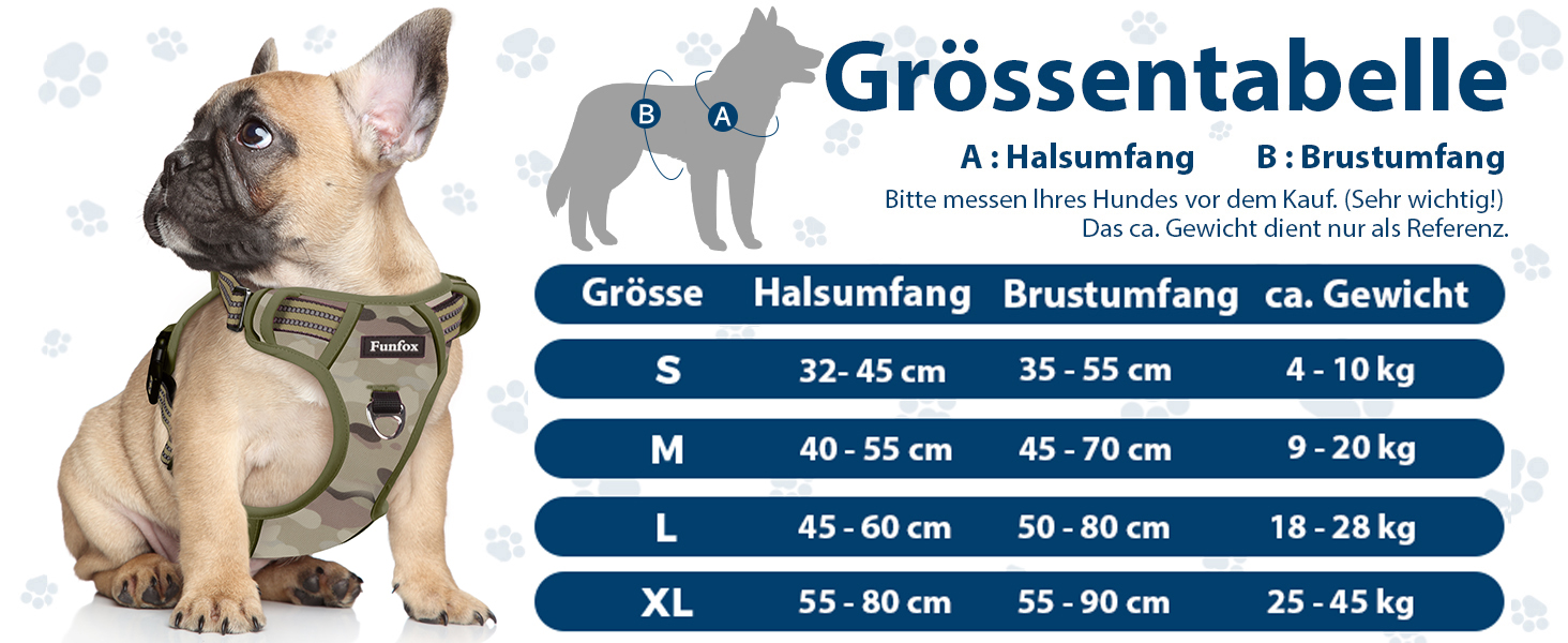 Шлейка для собак середніх порід Funfox, анти-тягу, з ручкою, світловідбиваючі смуги, без коміра, для собак середнього розміру (S, оливковий)