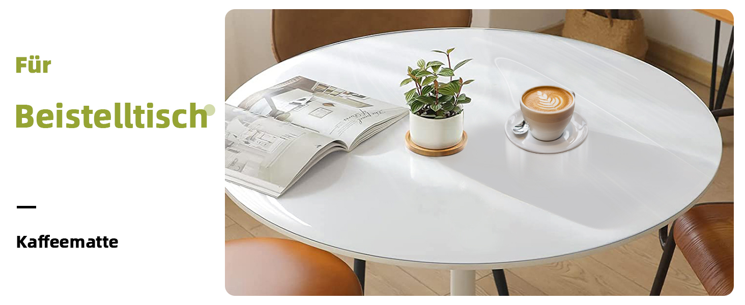 Прозора кругла скатертина OstepDecor 100 см, водонепроникна ПВХ захисна плівка для столу, кухонного чи журнального столика