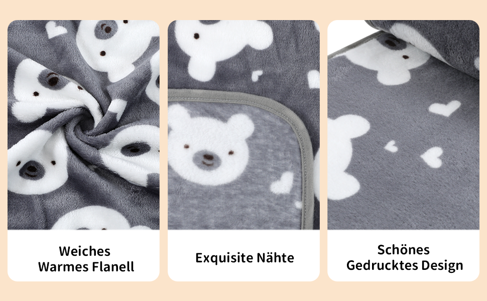 М'яка ковдра для собак та котів Demigeat, 3 шт. – тепла, миюча, для літа та весни, для лежанки, переноски (середній, сірий)