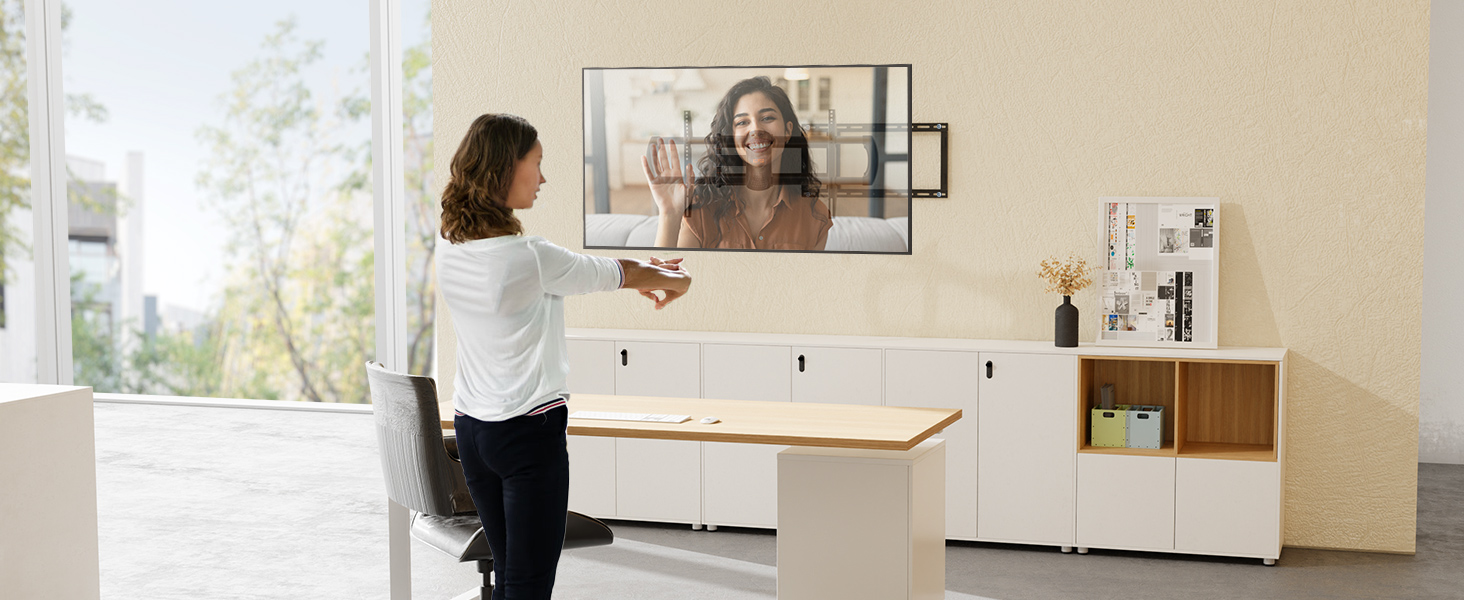 Кронштейн для телевізора ELIVED з подовженим плечем 102.7 см для 42-90 дюймів (до 68 кг), поворотний, з кутом нахилу, VESA 800x400