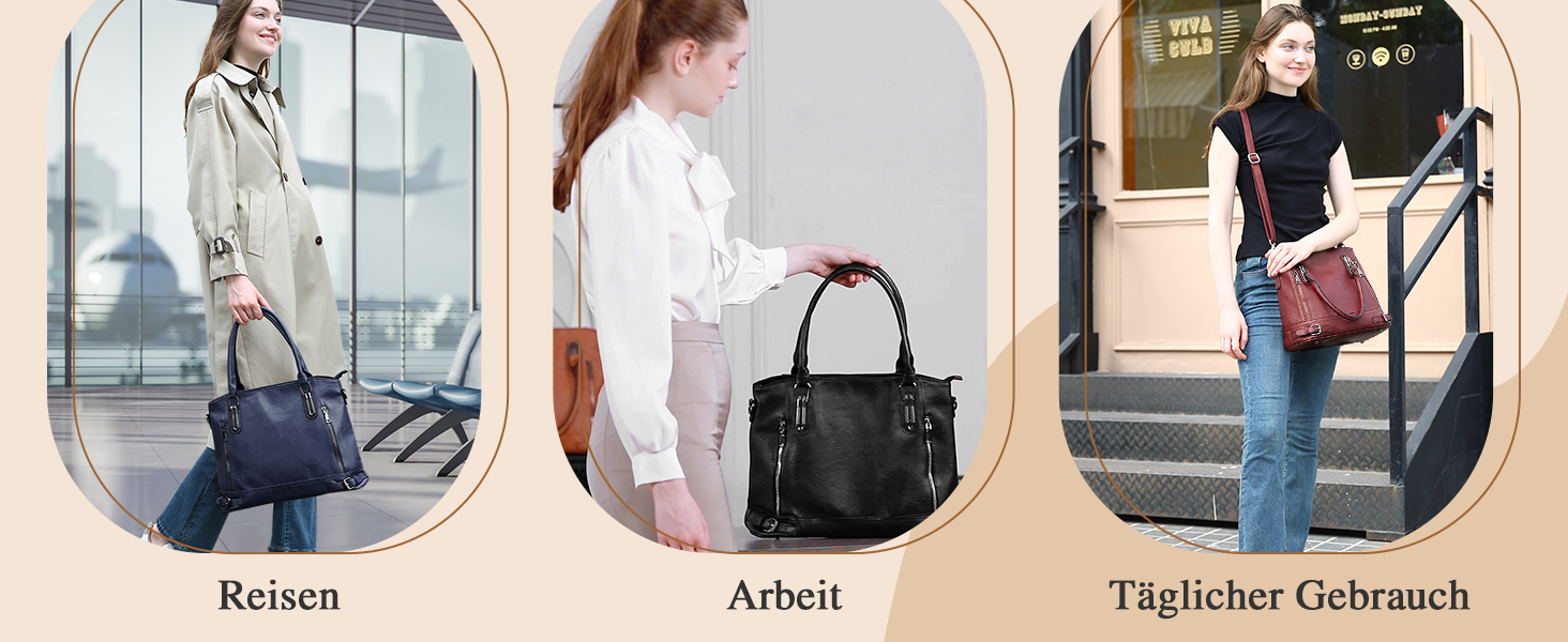 Сумка жіноча VINBAGGE з PU шкіри, шопер, вінтажна, чорна, для офісу та щоденного використання