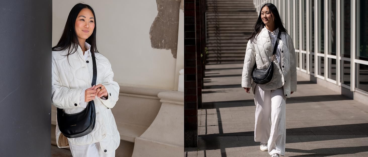 Жіночий рюкзак Expatrié Adele Rolltop: елегантний рюкзак для університету, велосипеда та роботи. Водовідштовхуючий, чорний, для ноутбука.