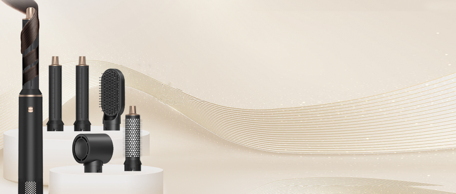 Airstyler 5 в 1: Фен-щітка, плойка, фен для волосся, чорний (1000W)