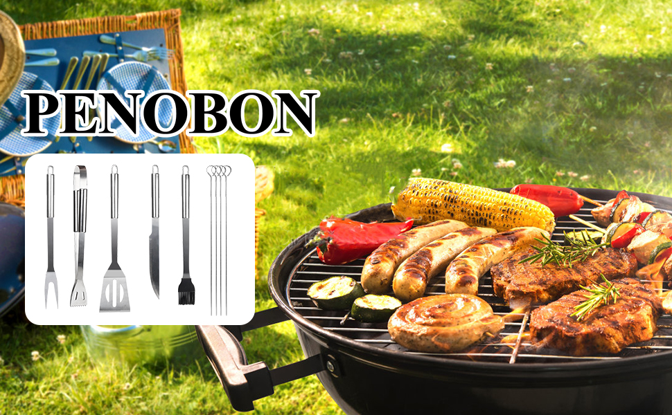 Набір інструментів для гриля, професійний, 9 предметів. Зручна сумка для перенесення. Ідеальний подарунок для чоловіків