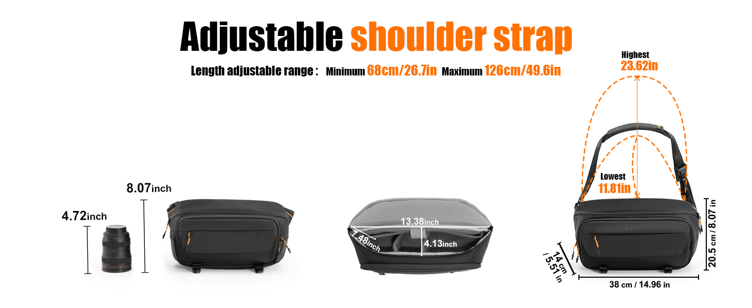 Чохол для камери Cwatcun: водостійкий, з кріпленням для штатива, для фотографів, чорний