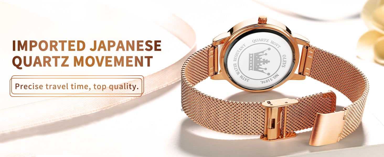 Годинник жіночий OLEVS рожеве золото з серцем та діамантом, чорно-білий циферблат, кварц, водонепроникний, комплект з браслетом, моделі 5189, рожевий