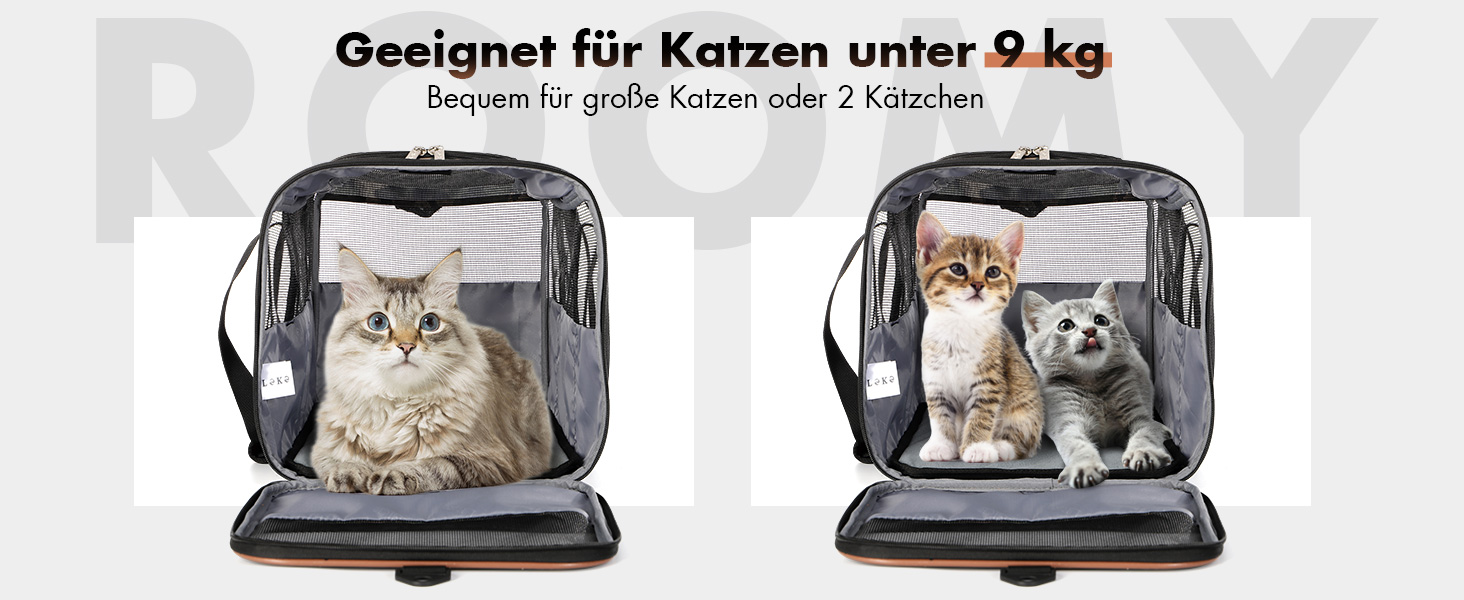 Транспортна переноска для собак та котів з колесами, сірого кольору. З телескопічною ручкою та ременем на плече.