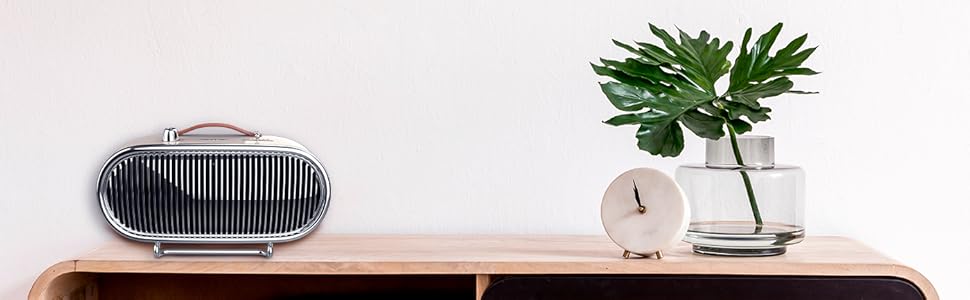 Обідній нагрівач Cecotec ReadyWarm 1500 Ceramic Retro: керамічний, 1500 Вт, регульований термостат, 2 режими, безпека, 15 м², бежевий