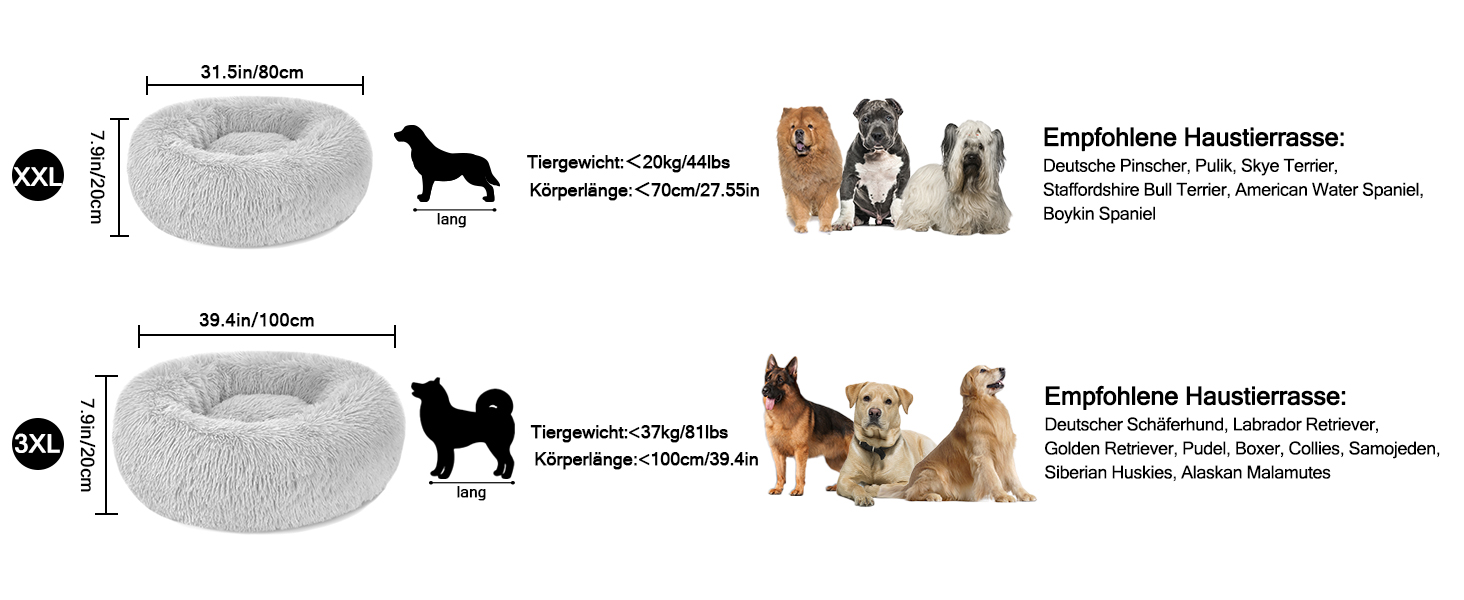 М'яке кругле ліжко для собак та котів з плюшу - Donut. Зручне лежанка для собак, котів та інших домашніх тварин. Легко миється. Розміри: S/M/L/XL/XXL (XXL - 80см). Колір: світло-сірий. Розміри: 80 x 80 x 20 см.