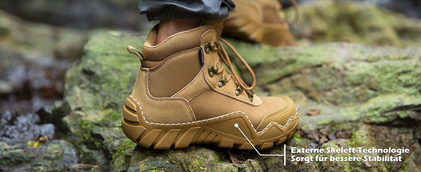 Черевики FREE SOLDIER для чоловіків: тактичні, туристичні, бойові, для активного відпочинку та військової підготовки (42 EU, Коричневий)