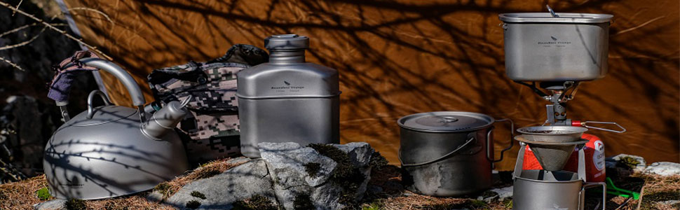 Чайник для плити iBasingo Titan 2L з свистком, легкий, велика ємність, для кемпінгу, кухні, дому. Ti3097D