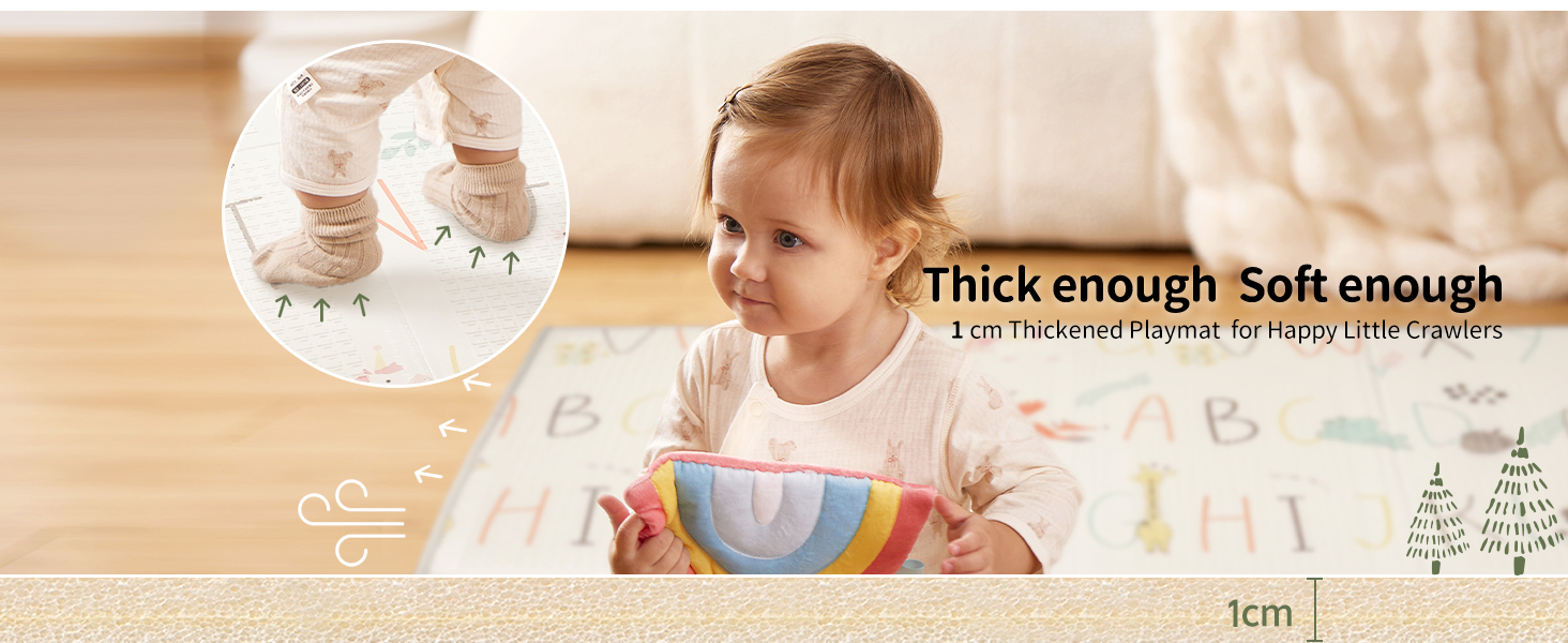 Дитячий килимок для ігор Krabbelmatte, 150x180 см, водонепроникний, антиковзкий, з сумкою для перенесення, алфавіт