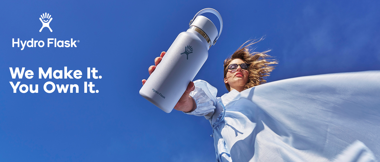 Гідрофляга HYDRO FLASK 1180 мл чорна – ізольована спортивна пляшка з нержавіючої сталі з кришкою Flex Cap, ремінцем і широкою шийкою, термос, герметична, придатна для миття в посудомийці