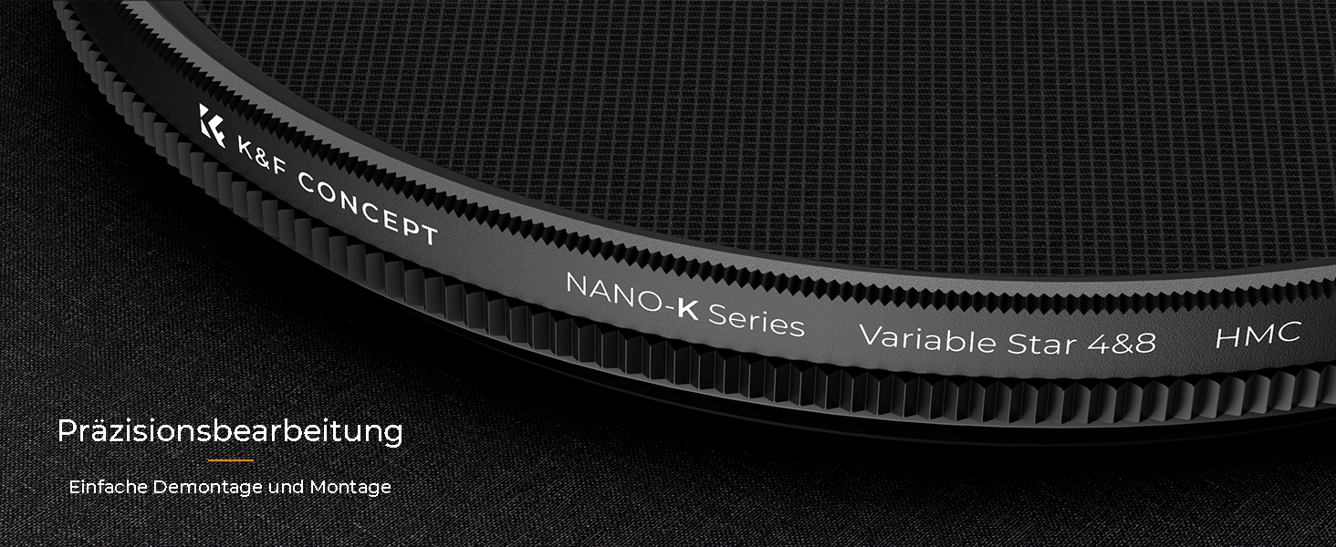 Фільтр-зірка K&F CONCEPT 52mm з 4/8 променями для ефектів зіркового світла (Nano-Klear)