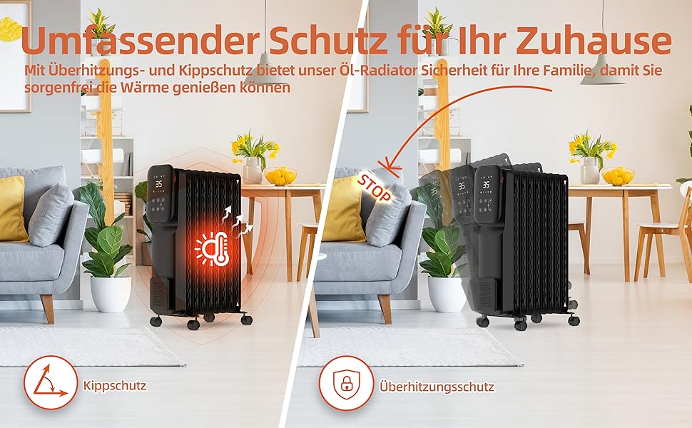 Масляний радіатор SHX 2000W з Wi-Fi, 3 режими, таймер 24г, термостат, Boost, до 40 м²