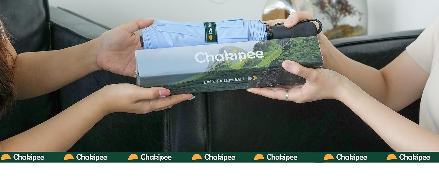 Стійкий до вітру компактний парасолька для подорожей Chakipee – автоматичний парасолька для чоловіків та жінок, 8 ребер, портативний, тканина 210T, діаметр 97 см (небесно-блакитний)