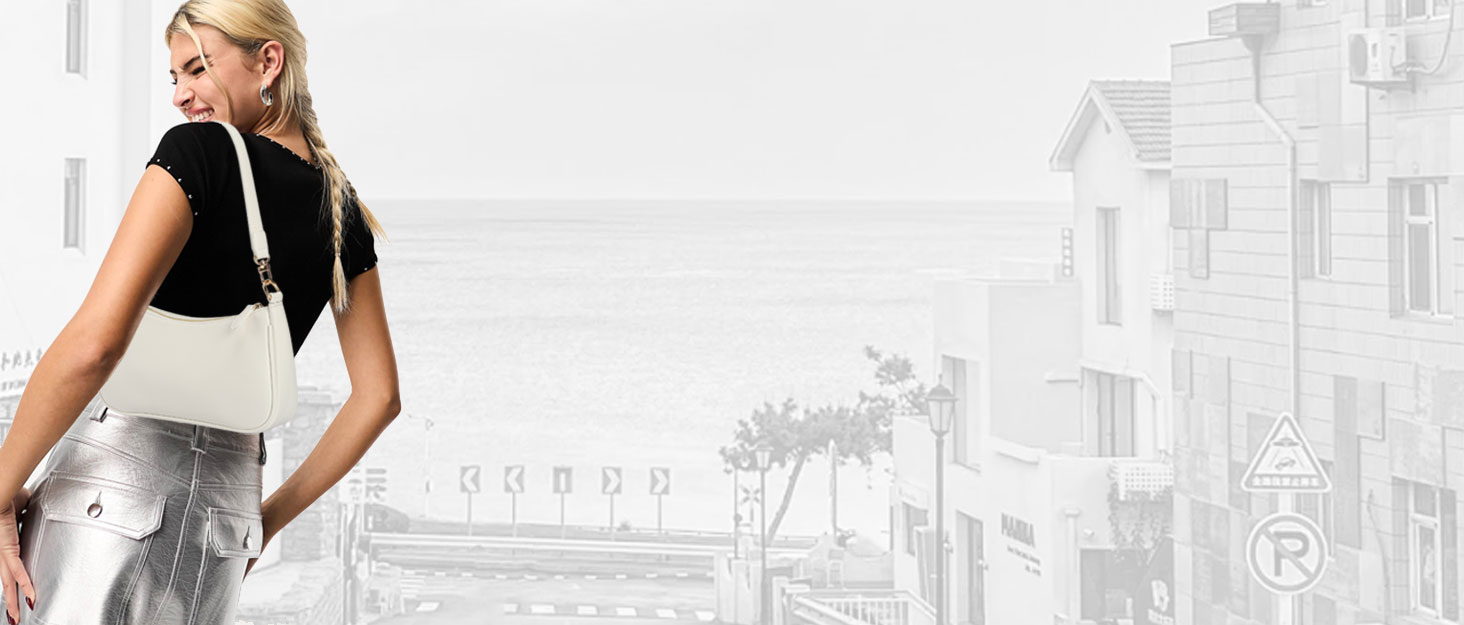 Жіноча сумка Kleine Handtasche: чорна сумка через плече з PU-шкіри, знімний ланцюжок, 26x7x15 см